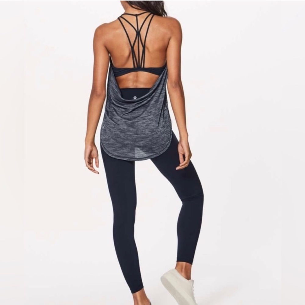 NWT Lululemon size 6 Raise The Barre Tank Black Heather